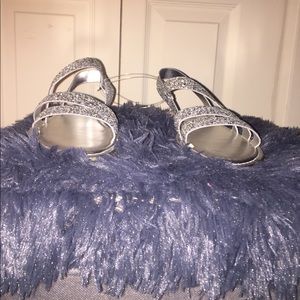 Shoes - Sliver Sparkle Slides Shoes - Sliver Sparkle Slides